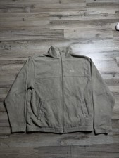 Fila Fleece Jacke Beige Vintage Zip Up Full Zip Size S