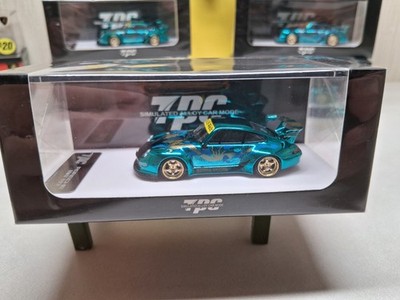 TPC 1/64 porsche RWB porsche 993 Chrome Aqua/gold/blue