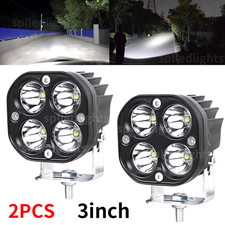 2x 3 Led Pods Light Bar Amber Yellow Fog Lamp Offroad Driving Truck Atv 2x 3 Led Pods Light Bar Amber Yellow Fog Lamp Offroad Driving Truck Atv