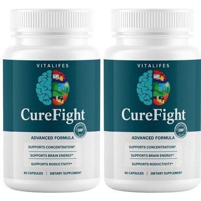 (2 pack) Cure Fight for Memory - CureFight Brain Health Supplement 60ct