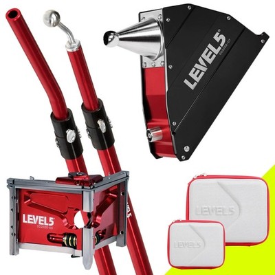 LEVEL5 Drywall 8'' Corner Applicator Box + 50'' Handle & 3'' Corner Finisher 4-512