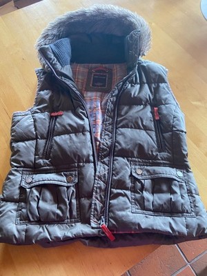 Marc O Polo Daunenweste mit Kapuze khaki  Down Jacket EUR Größe 38  Size US 6