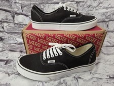 Vans Unisex Authentic Shoes Black Canvas Authentic New w/ Box 8.5 Mens 10 Women
