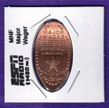 Dallas Cowboys ESPN Radio Major Wager Elongated Pressed Copper Penny