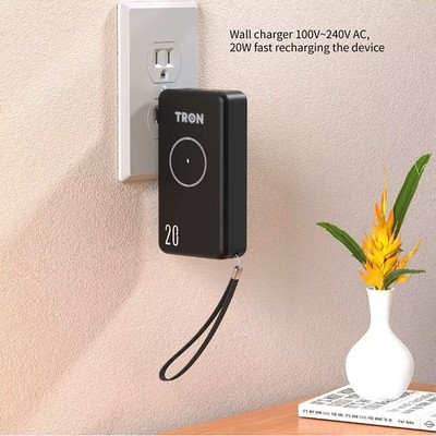 Gearbrain - Monoprice 20,000 mAh Power Bank with Wireless Charging