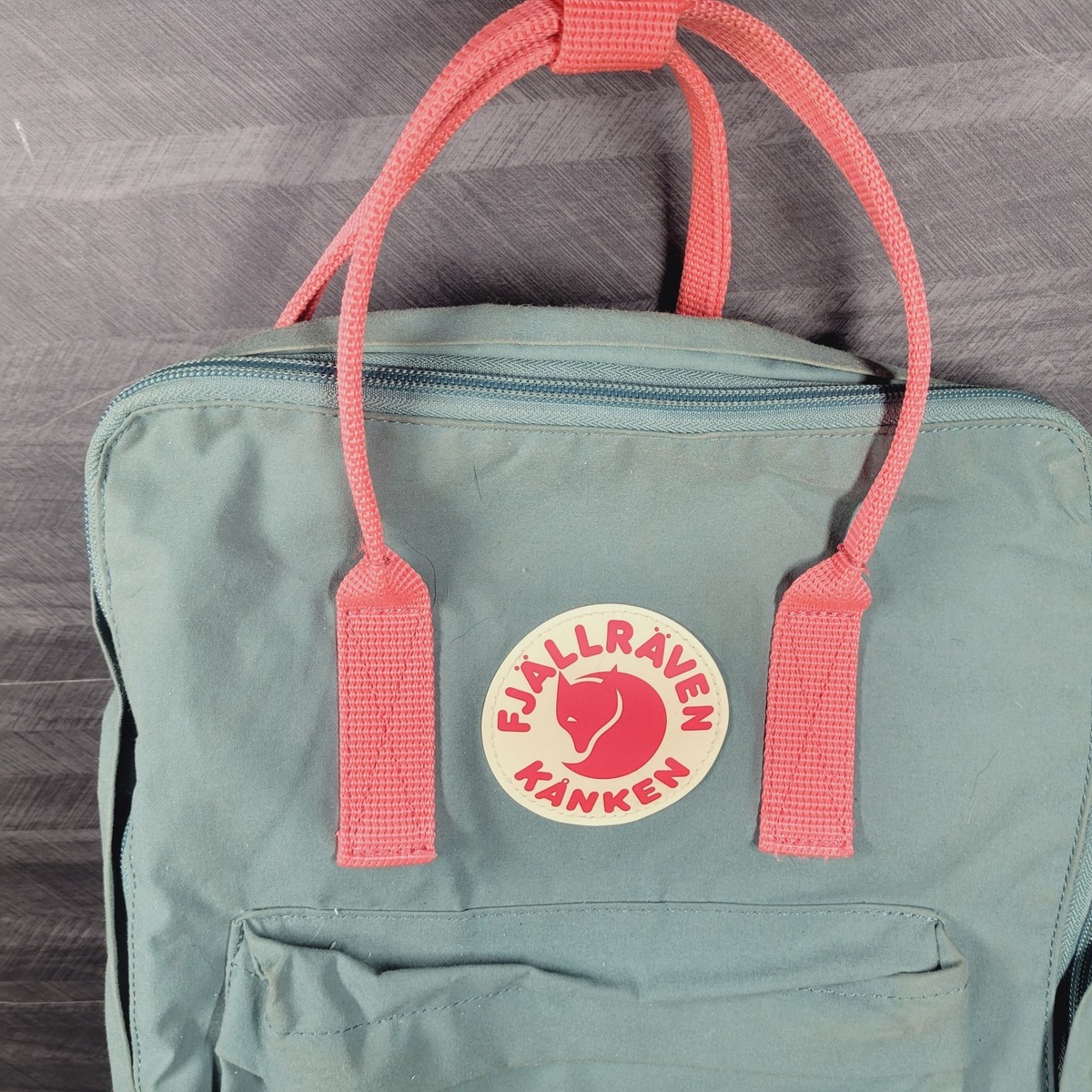Fjallraven Kanken Green Peach Pink Backpack 23510 Outdoor Hiking