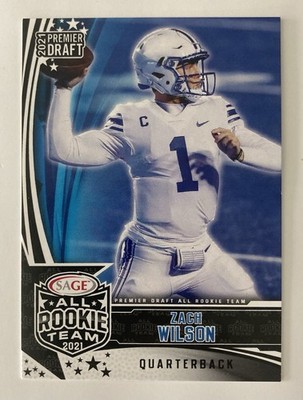 2021 SAGE Premier Draft All Rookie Team #RT-ZW Zach Wilson BYU Cougars NM-MT
