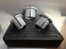 Tapered Pool Cue Butt Collet Set With Case (3 Piece Set)