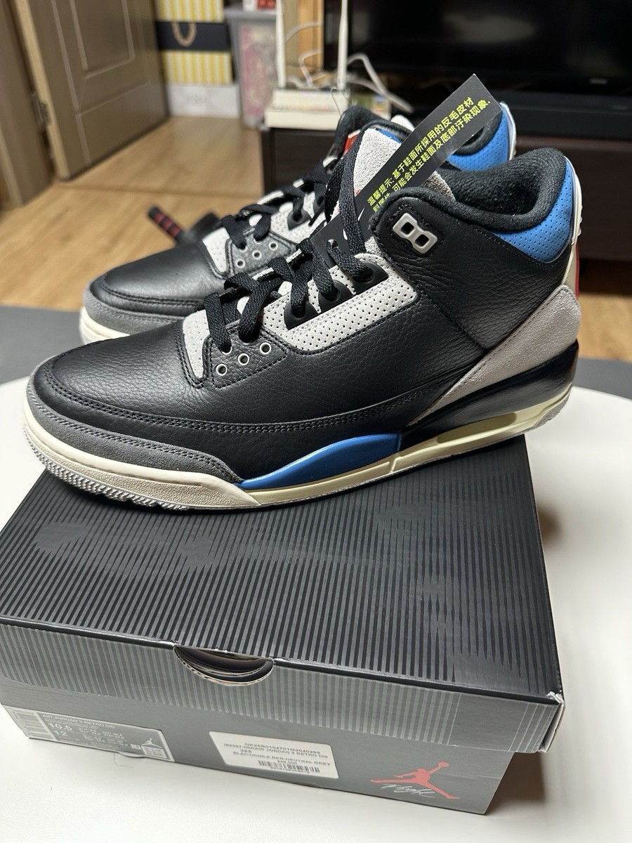 SIZE 10.5 US Men NWT NWB Air Jordan 3 Retro OG RARE AIR DS  display picture 1