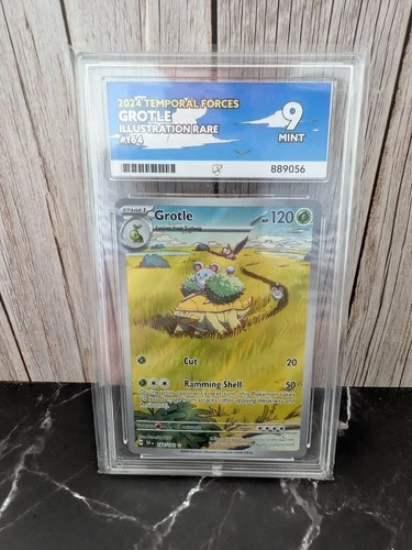 Pokemon Temporal Forces Grotle 164/162 Holo Illustration Rare TCG Ace Grade 9