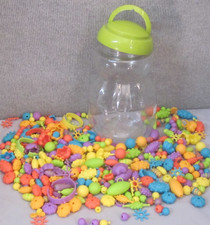 520 /- Snap/Pop Beads - Jewelry Making for Kids w/Container