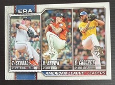 AL Leaders ERA 2025.  Skubal, Brown, & Crochet!   Topps 2026.   MINT!