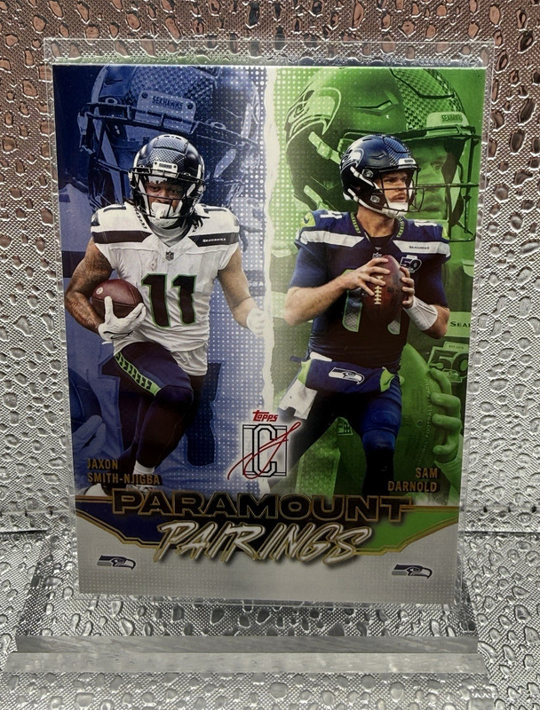 Topps 2025 Signature Class Paramount Pairings JSN Sam Darnold PP-6 Seahawks