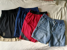 BOYS shorts size 8/ 8-10 lot of 4 assorted brands fabrics colors