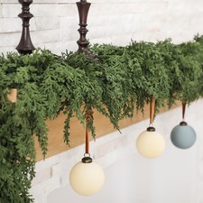 2 Pcs 6 ft Artificial Cedar Garland for Christmas