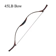 45LB Bow Hunting Handmade Mongolia Recurve Bow Traditional Longbow Archery