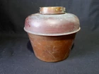 Antique Messenger's Patent Oil Lamp Brass & Copper Font, Bayonet Fitting