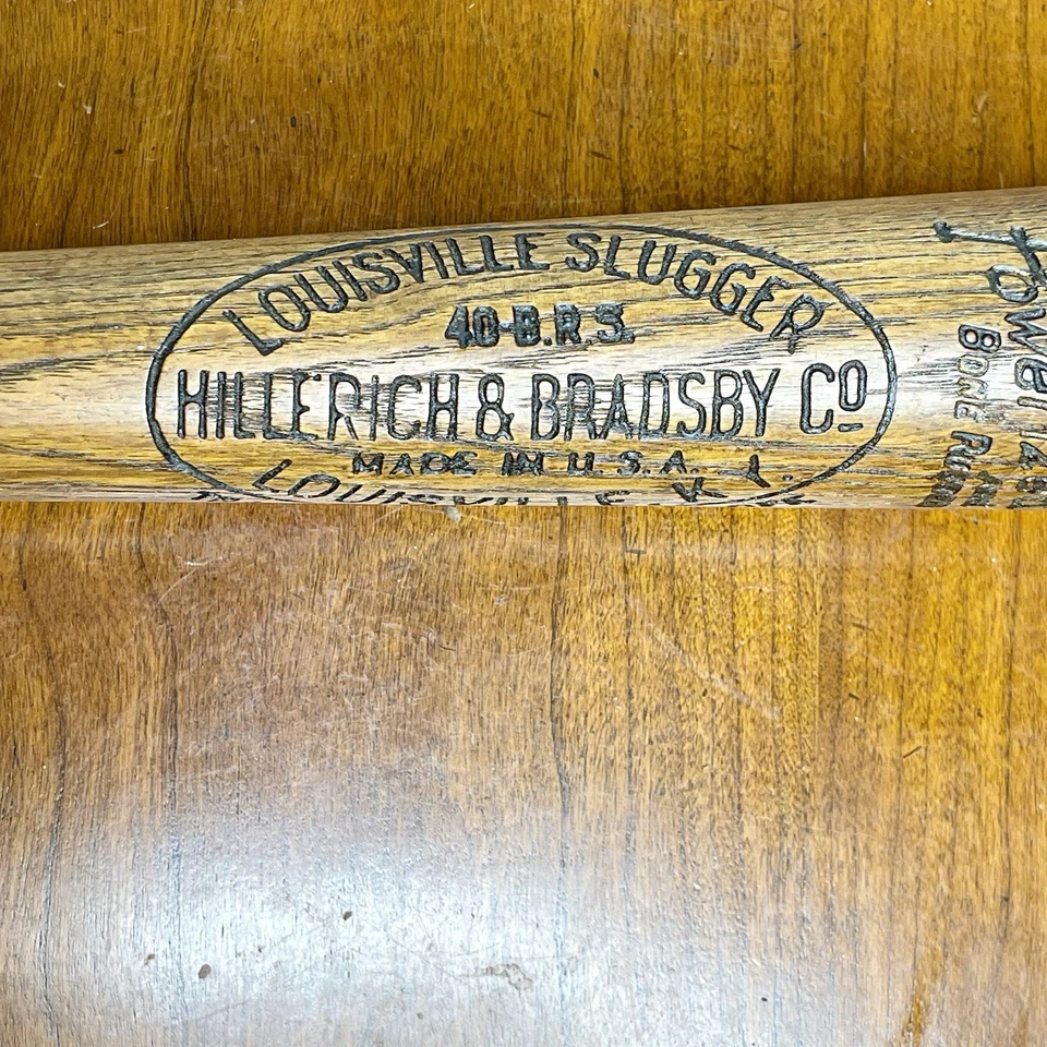 复古 20 世纪 20 年代棒球棒 Babe Ruth Special 40-BRS Louisville Slugger Powerized — 第 3/4 张图片