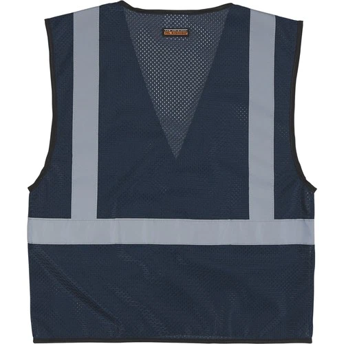 Kishigo B127-L-XL Navy Enhanced Visibility Mesh Safety Vest Men’s Large/XL image 2