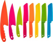 Kid Cooking Kitchen Knife Set, Plastic Serrated Eds Children's