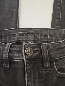 American Eagle Hi-Rise Stretch Jegging Black Jeans Women's Size 0 Inseam 28"