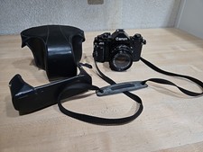 Vintage Canon A-1 A1 35mm Film Camera FD 50mm Nikura Haze 1:1.8 Lens Tested