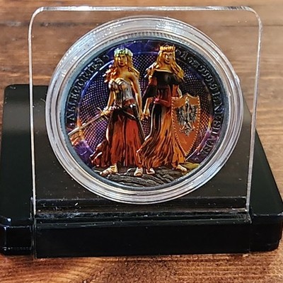 Rare Germania Mint Germania 5 Mark 2022 1 oz  Silver Black Platinum Finish Coin