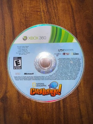 National Geographic Challenge (Microsoft Xbox 360, 2011) Disc Only