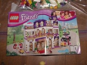 Lot Lego friends grand hotel & add-ons 41101 41035 juice bar incomplete no boxes