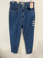 Levi's 80's Mom Jeans Women's 30x30 Blue Denim Tapered Fit Relaxed High Rise