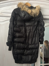 MONCLER Damen Mantel lang schwarz S Nylon ges...