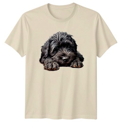 Doodle Hund Pudel Mix Tiere Herren Damen Grafik Tee Unisex T-Shirt Tierbesitzer