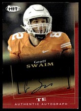 2015 SAGE HIT Red Auto Geoff Swaim #A95