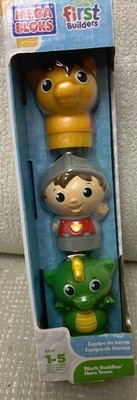 Mega Bloks First Builders Block Buddies Hero Team Horse Knight Dragon Figure NEW