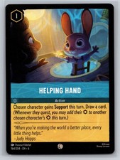 Disney Lorcana Helping Hand 164/204 Azurite Sea Zootopia Support Action