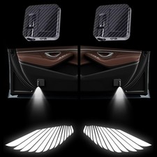 4pcs x Car LED Door Light Projectors Logo Angel Wings Auto Wireless Welcome Lamp