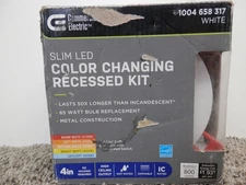 Commercial Electric Ultra Slim High Lumen Canless LED Recessed Kit 4 91460