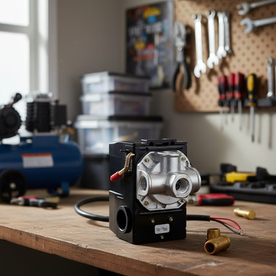 #ad #ad Air Compressor Pressure Switch 135 175 psi 4 Port 26 Amp 220V with Adjustable $26.07