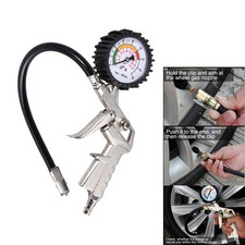 16Bar Reifenfüller Druckluft Geeicht Reifenfüllpistole Manometer Luftdruckprüfer