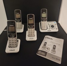 Vtech 4 Handset Cordless Answering System Caller ID Call Waiting Model CS6429-2