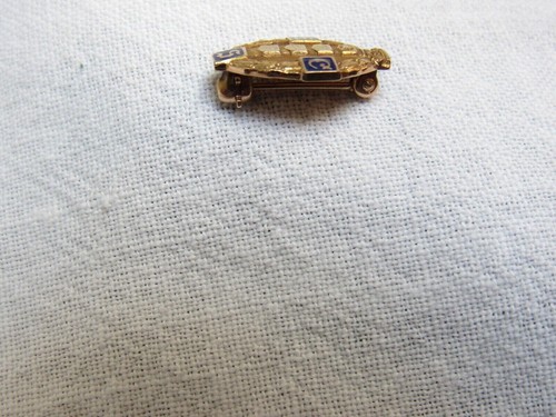 Vintage 14K Solid Gold Granat Bros Pin H C S Wreath Star - Picture 2 of 5