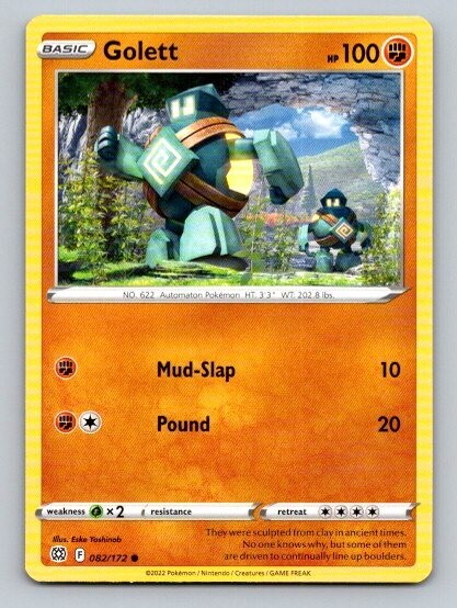 2022 Pokemon Card Brilliant Stars Golett 82/172