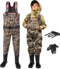 HISEA Kids Neoprene Insulated Waders Toddler Sz. 2T Mud Hunting Fishing Camo