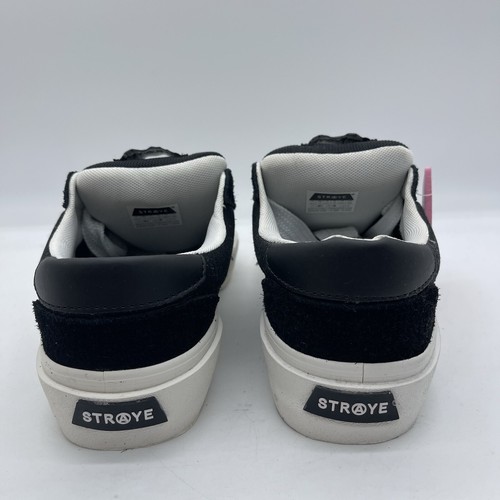 Straye Logan Puff Men's Size 10.5 Skate Shoes SLG1509 Black White Flame Sneakers - Imagen 9 de 12