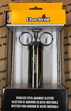 CHARBROIL 2 OZ STAINLESS STEEL MARINADE INJECTOR WITH 2 NEEDLES  PART # 529894
