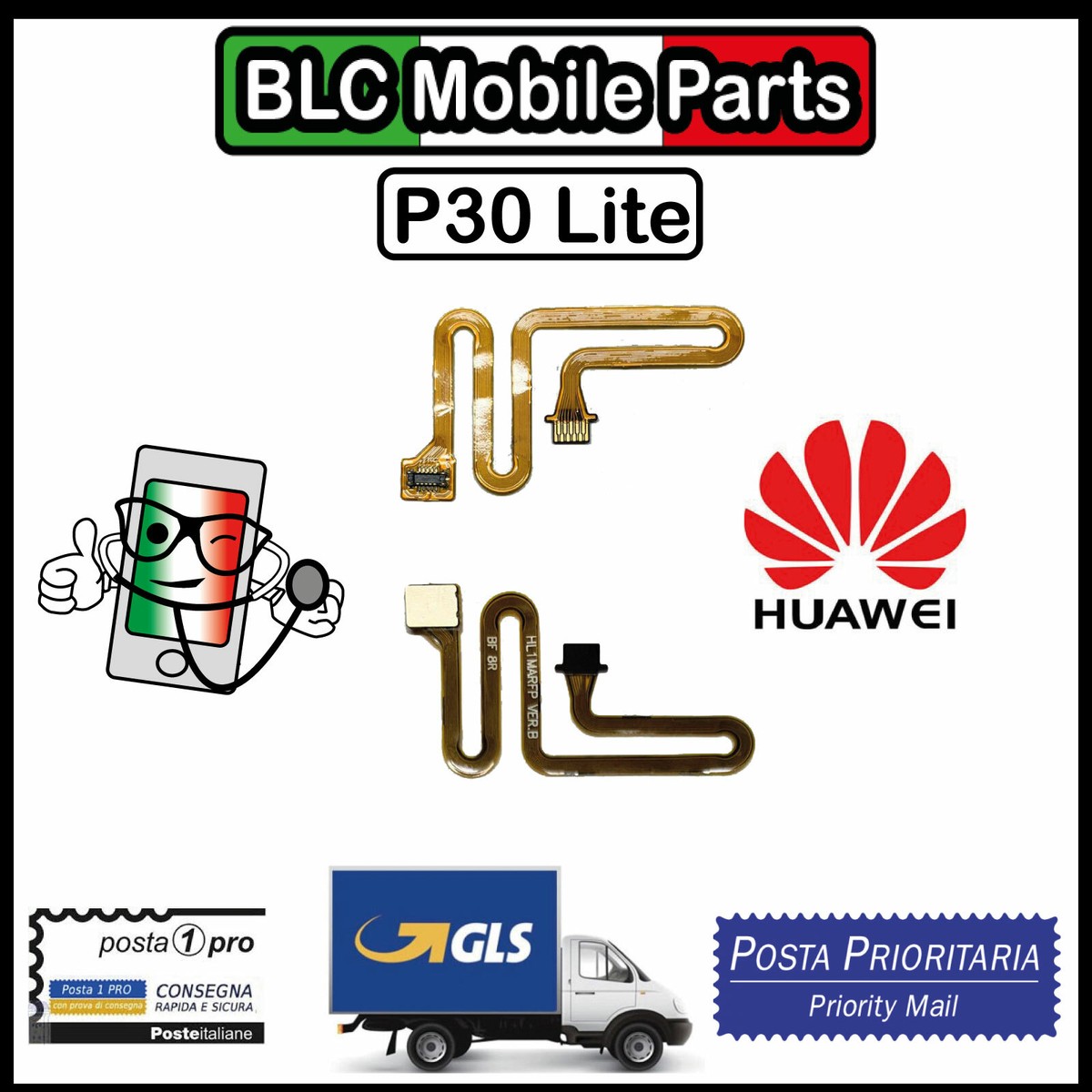 Huawei P30 Lite MAR-LXA1A MAR-LX1B Impronte Digitali Sensore - Foto 9