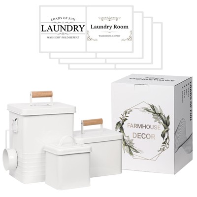 3-Set Laundry Room Organization and Storage | Modern Farmhouse Laundry Room D...