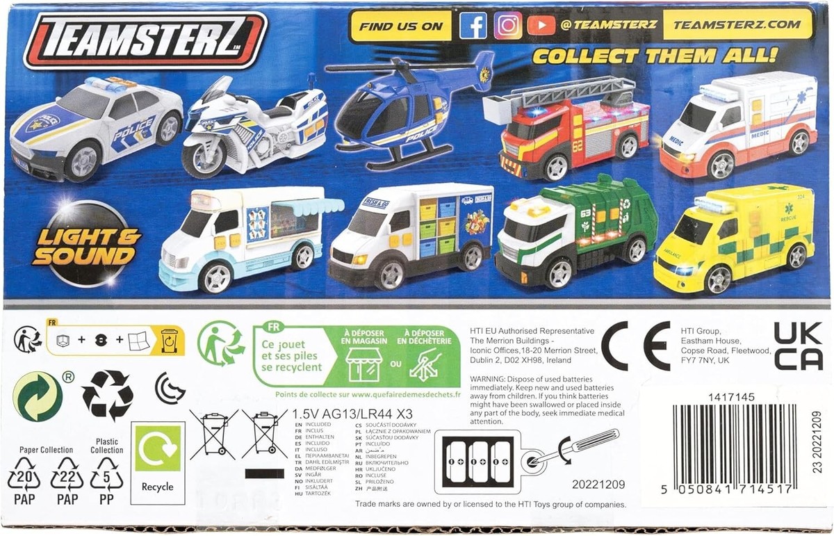 Teamsterz Camion Trasportatore Con Auto Ed Elicottero - Giocattolo Per Bambini