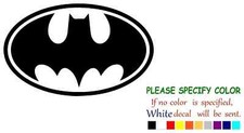 Batman Emblem Adhesive Vinyl Decal Sticker Car Truck Window Various Sizes