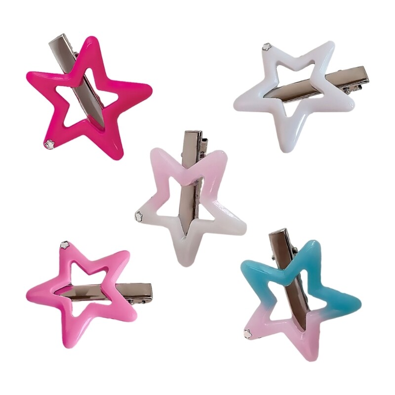 Cute Hair Clip FivePointed Star Hairpin Fashion Hair Barrettes Hair